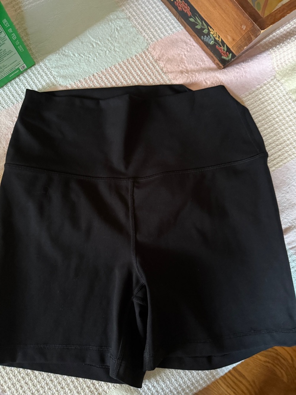 Yogalicious Black High-Waist Bike Shorts